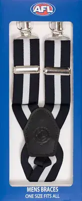 CARLTON BLUES AFL TEAM LOGO TEAM COLOURS MENS TROUSER BRACES ONE SIZE