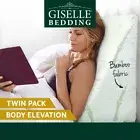 2x Memory Foam Wedge Pillow Cushion Neck Back Leg Comfort Support Anti-microbial