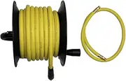 DEWALT 3/8 in. x 50 ft. Manual Air Hose Reel with Rubber Hose and Bend Restrictor, 300 PSI Capacity | Durable Portable Hose Reel for Easy Use | Heavy-Duty Air Hose Reel for Efficient Operation