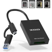 Card Reader USB C 3.1+USB 3.0 XQD Memory Card Reader, 5Gpbs Super Speed