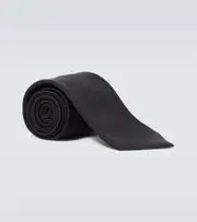 [Zegna] Zegna Silk twill tie One Size black
