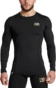 [LEONE 1947] DNA Longsleeved Compression Compression Long Sleeve Shirt, Black