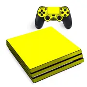 PS4 Pro Console Skins Decal Wrap ONLY - Bright Yellow