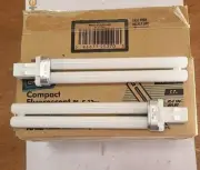 Philips 13W PL-S Compact 10 Pack Florescent Indistrial Grade. Yellow 2 Pin Base
