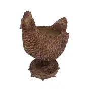 Chicken Ornaments Resin Figurine Decorative Outdoor Decors Planter Outdoor