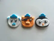 12 x Edible Octonauts cake topper cupcake decorations Kwazii,Peso,Capt Barnacles