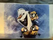 Olaf And minions Original Character Drawing By Artist Mark Kistler