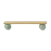 Tinyhob Nordic Art Handle/Natural Marble+Brass Handles and Knobs Drawer Pulls Pink Kitchen Cabinet Knobs Furniture Hardware
