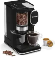 Cuisinart DGB-2 Single Serve Coffee Maker Machine Coffee Grinder 48 oz Black