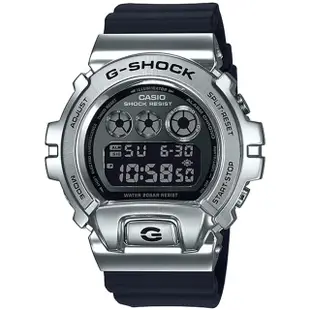 【CASIO 卡西歐】G-SHOCK 嘻哈金屬電子手錶(GM-6900-1)