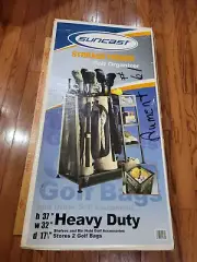 Golf Organizer Heavy Duty Shelves Store 2 Golf Bags -NEW Suncast Storage Trends