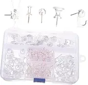 HOMSFOU Multi Function Thumb Tacks Push Pins for Wall Use Map Accessory for Posters Photos and Announcements