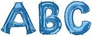 Anagram SuperShape Letter F P50 Foil Balloon, 86 cm Length, Blue