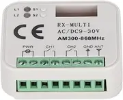 KOSDFOGE Mini Smart Switch Relay Module, 2 Way Remote Control Switch Module Universal 300 to 868MHz Multifrequency Remote Switch Module 9 to 30V