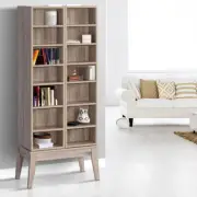 Artiss CD/DVD Media Storage Display Shelf Cabinet Rack Bookshelf Bluray Oak