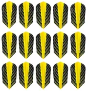 5 Sets Harrows Quantum 100 Micron Slim Dart Flights - Ships w/ Tracking - Yellow