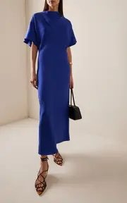 [Róhe] Draped Silk Dress