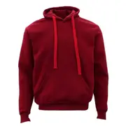 Adult Unisex Plain Hoodie Jumper Pullover Sweater - Maroon