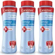 Canesten No.1 5in1 Relief Antifungal Dusting Powder for Itching 50g (Pack 3)