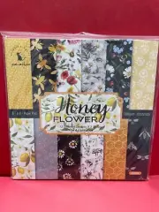 PL Honey Flower Retro Bees, Lemons Daisies 6x6 Paper 24 sheets Scrapbook Cards