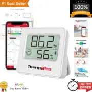 High Accuracy Bluetooth Thermometer - 3" Humidity Meter with Comfort Icons