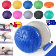 Stability Balance Cushion Yoga Air Disc Ankle Knee Strength Rehab Floor ExerciAL