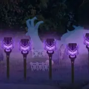 4 PACK Flickering Solar Lights Flame Torch Outdoor Landscape Garden Yard Lights