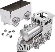 [FOYTOKI] 1 Set Decorative Train Model Steam Locomotive Desk Ornament for Home and Office Decor Delicate Design Long for Room and Collectors