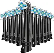 12PCS iO Replacement Heads Compatible with Oral b iO 2/3/4/5/6/7/8/9/10 Series Electric Toothbrush,Gum Care Toothbrush Head Compatible with Oral b iO Replacement Heads,Black