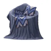 Love Of Life Pattern Multifunctional Plush Blanket Square Pillow Quilt Office Car Pillow Cushion, Size : L