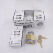 6x Master Lock 4KA Brass Laminated Body Padlocks, 1-9/16" Keyed Same 0451