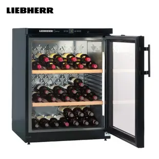 【德國LIEBHERR 利勃】Barrique系列獨立式單溫紅酒櫃-黑色/60瓶 (WKB1712)｜紅酒櫃頂級品牌