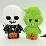 Nightmare Before Christmas Jack Skellington & Oogie Boogie 13" Blow Mold Decor