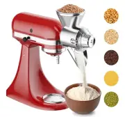 New Metal Grain Mill Attachment For Kitchenaid Stand Mixer, Flour Mill Grinder