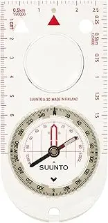 SUUNTO A-30 Compass: Compact, Hiking Compass with Luminous Markings in Low Light