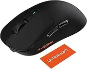 KYSONA Wireless Gaming Mouse Ultralight 55g, 3395 Lag-Free Sensor, 26K DPI, 80Hrs Long Battery Life, 6 Programmable Button for PC, 3 Modes (2.4G/Wired/BT), Win with M600, Black
