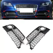 2x Bumper Honeycomb Mesh Fog Light Grille Cover For Audi TT MK2 TTS 11-14