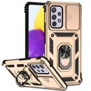 For Samsung Galaxy A53 5G Case, Strong Shielding Cover, Camera Protection, Holder, Gold