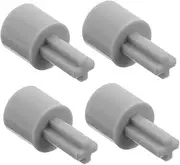 4pcs Motor Adapter for DIY Toy Car Compatible Cross Shaft Wheel Connectors for Robot Parts Grey