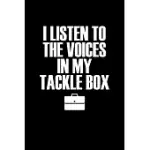 I LISTEN TO THE VOICES IN MY TACKLE BOX: FOOD JOURNAL - TRACK YOUR MEALS - EAT CLEAN AND FIT - BREAKFAST LUNCH DINER SNACKS - TIME ITEMS SERVING CALS