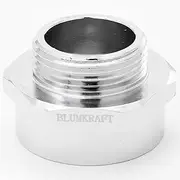 BLUMKRAFT Pack of 5 Metal PG Metric M25 x 1.5 Male to PG21 Female (M25-PG21) Adapter - Brass Nickel Plated