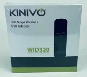 Kinivo 300 Mbps Wireless Usb Adapter Internal 3dbi antennas WID 320