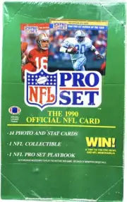 1990 NFL Pro Set Series 1 Factory Seal shrink wrap 4 Boxes of 36 unopened packs