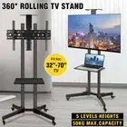 32"-70" TV Floor Stand LCD LED Screen Monitor Bracket Mount Shelf Mobile Trolley
