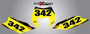 Custom number plates for KTM EXC 2014 2015 2016 Barbed Style stickers