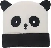 [DEARMAMY] Adorable Panda Knitted Beanie Warm and Comfortable Wool Hat for Stylish and Versatile for Family Gatherings and Parties