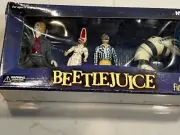 NECA BEETLEJUICE 4 PIECE FIGURINE SET 4' ACTION FIGURES BRAND NEW SEALED