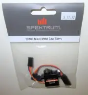 Spektrum SX108 Micro Metal Gear Servo with 3" Extension #SPMSSX108 NIP