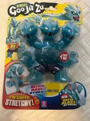 Heroes of Goo Jit Zu Blue ULTRA RARE Hydra 3 Headed Dragon US Seller Free Ship