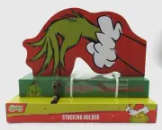 New Grinch Stocking Holder Dr. Seuss Christmas Holiday Stocking Hanger Grinchmas